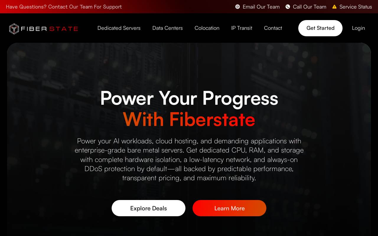 FiberState 官网截图